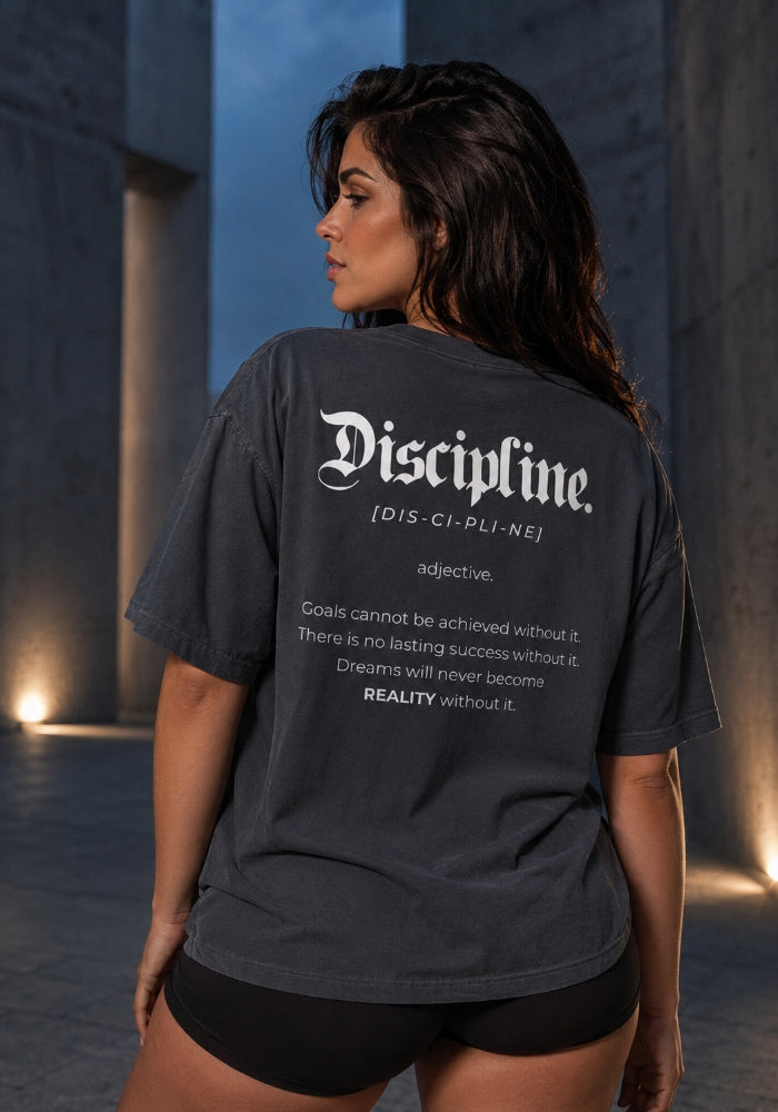 Discipline Meaning Women's Heavyweight Garment Dye Tee