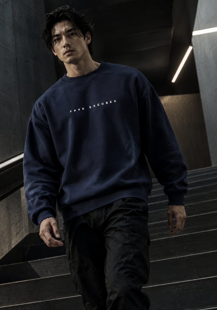F##K EXCUSES - Oversized Heavyweight Sweatshirt