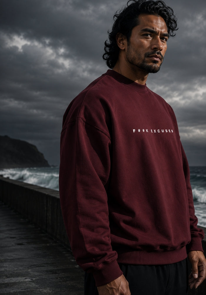 F##K EXCUSES - Oversized Heavyweight Sweatshirt