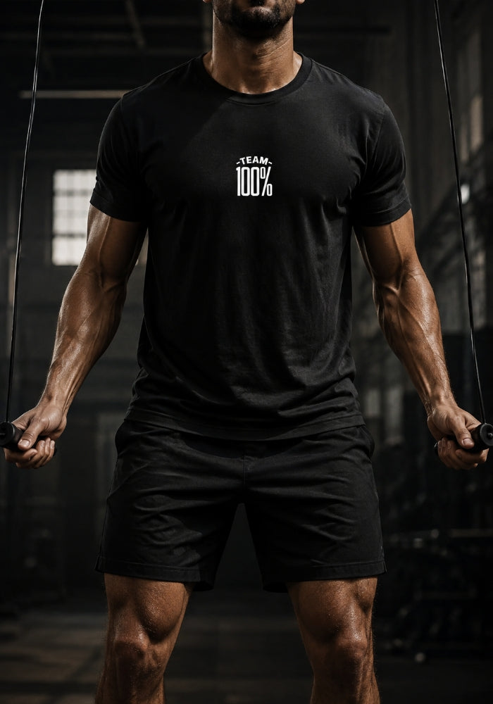 TEAM 100% (Never A Percent Less) Fitted Short Sleeve T-shirt