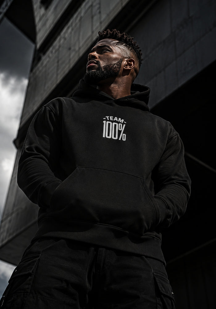 TEAM 100% (Never A Percent Less) Oversized Heavyweight Hoodie