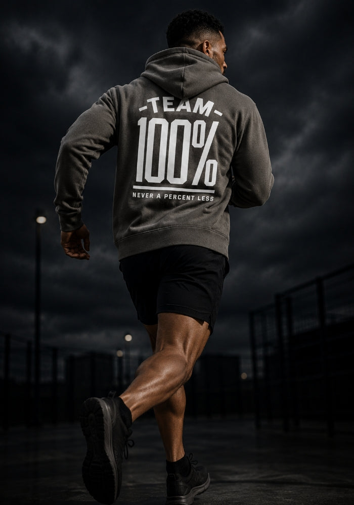 TEAM 100% (Never A Percent Less) Premium Full Zip Hoodie