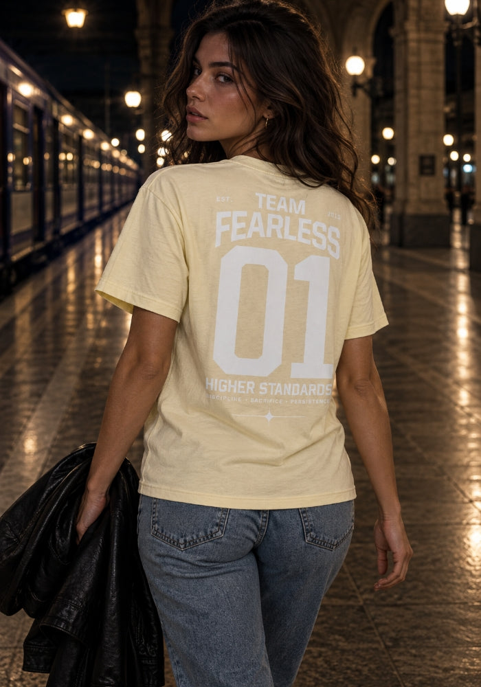 Team Fearless, Higher Standards - Women's Heavyweight Tee