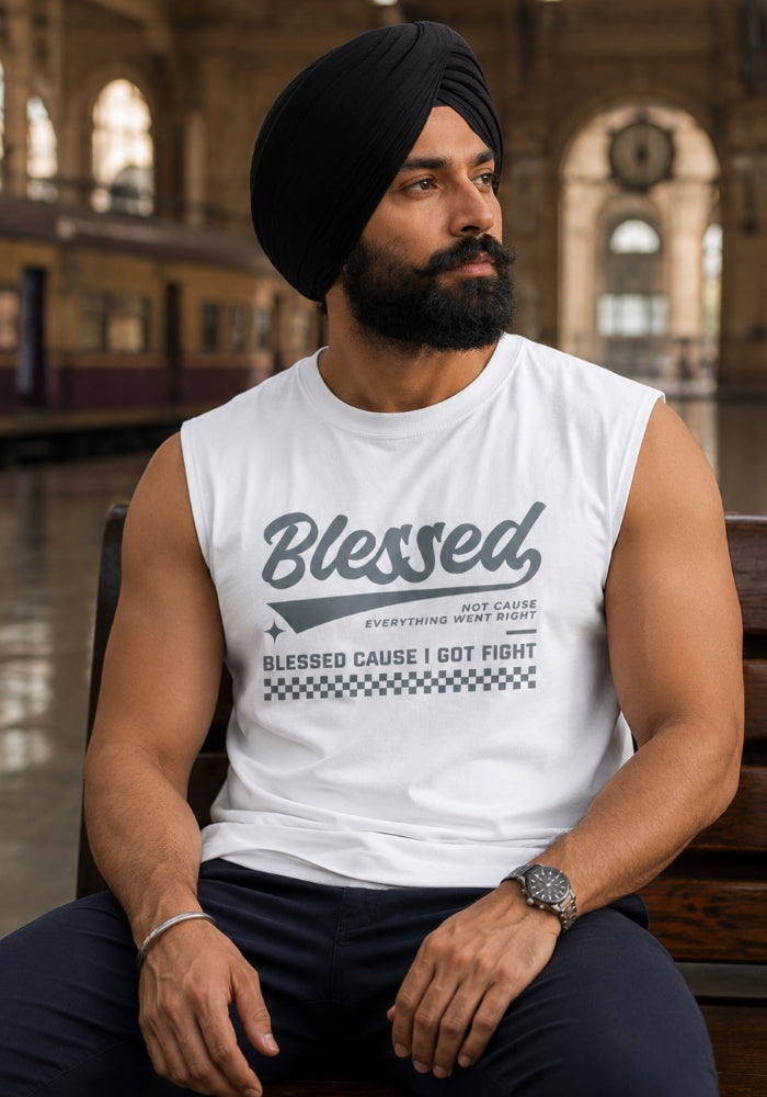 Blessed Cause I Got Fight - Muscle Shirt