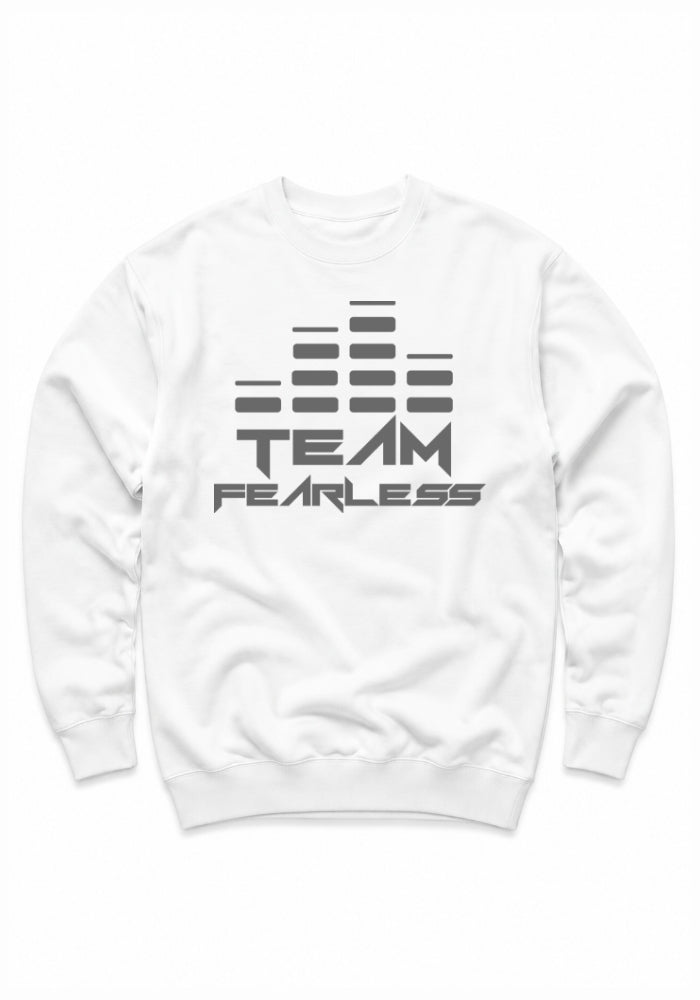 TEAM FEARLESS - Premium Sweatshirt - Grey Print (Front & Back)