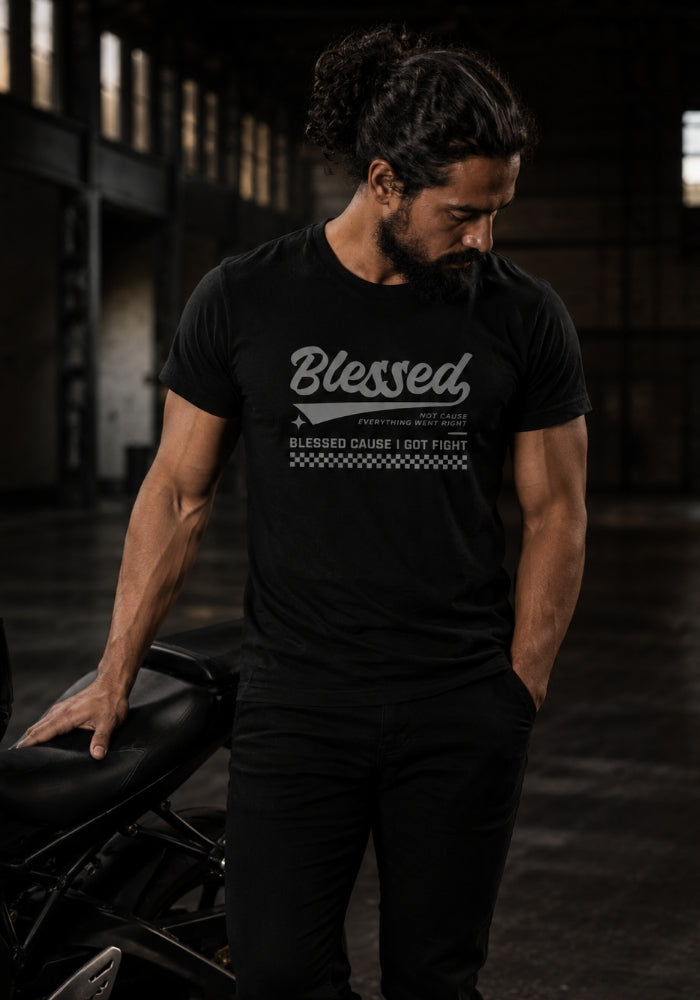 Blessed Cause I Got Fight - Men's T-shirt