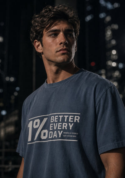 1% BETTER EVERY DAY - Garment-Dyed Heavyweight T-shirt