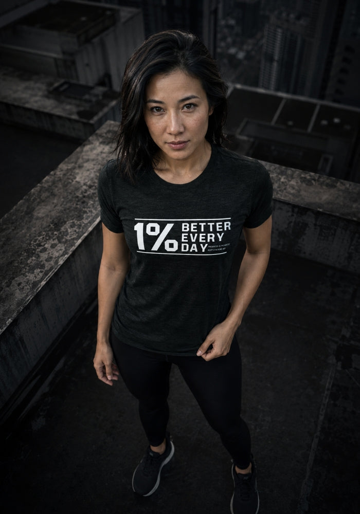 1% Better Every Day - Women's Tri-Blend Short sleeve t-shirt