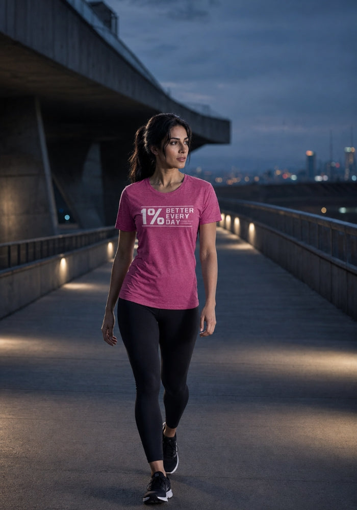 1% Better Every Day - Women's Tri-Blend Short sleeve t-shirt