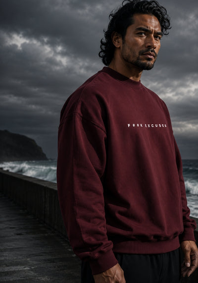 F##K EXCUSES - Oversized Heavyweight Sweatshirt