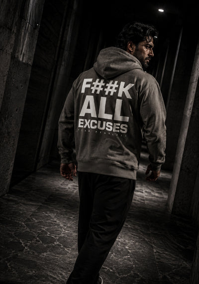 F##K ALL EXCUSES - Premium Full Zip Hoodie