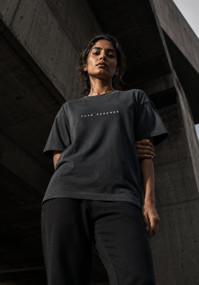 F##K EXCUSES - Women's Heavyweight Garment Dye Tee
