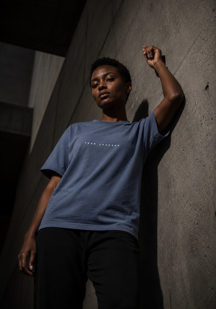 F##K EXCUSES - Women's Heavyweight Garment Dye Tee