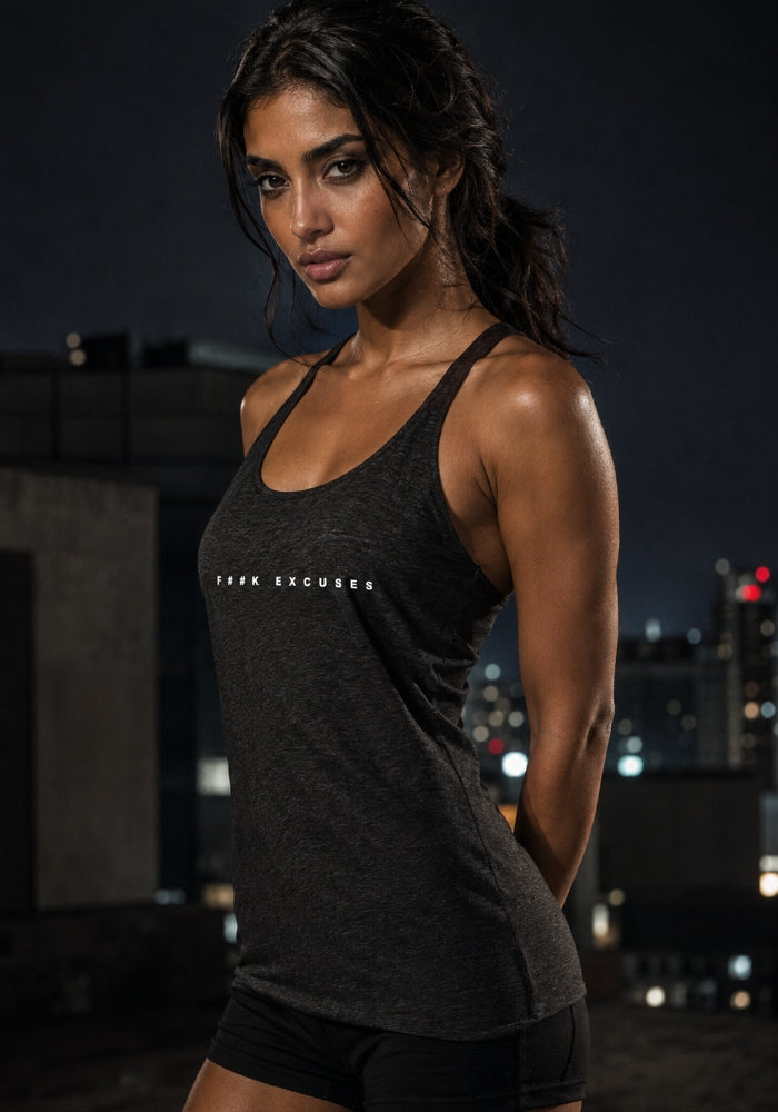 F##K EXCUSES - Women's Racerback Tank
