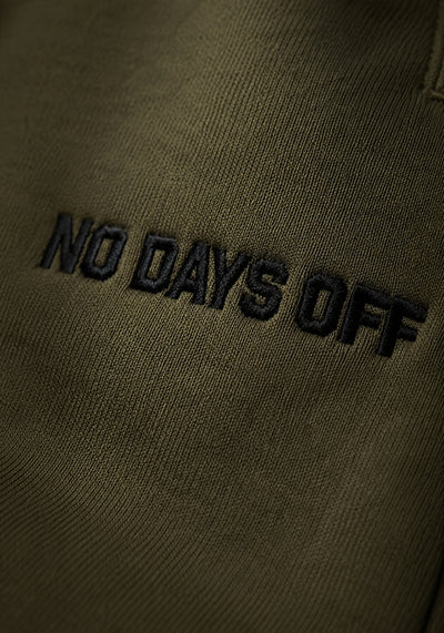 NO DAYS OFF - Subtle Embroidery - Full Zip Hoodie
