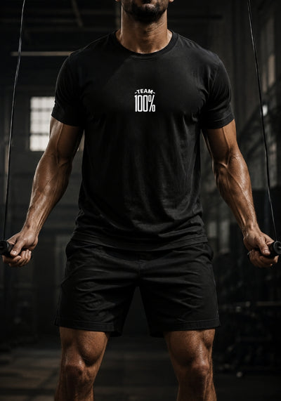 TEAM 100% (Never A Percent Less) Fitted Short Sleeve T-shirt