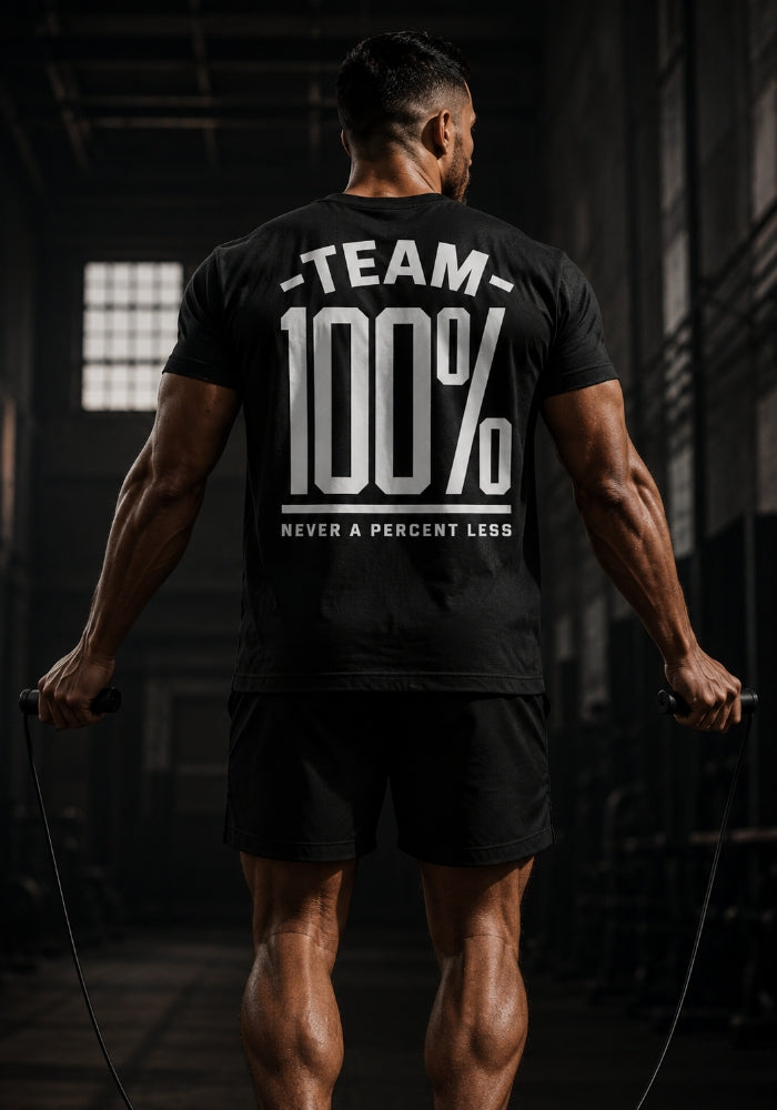 TEAM 100% (Never A Percent Less) Fitted Short Sleeve T-shirt