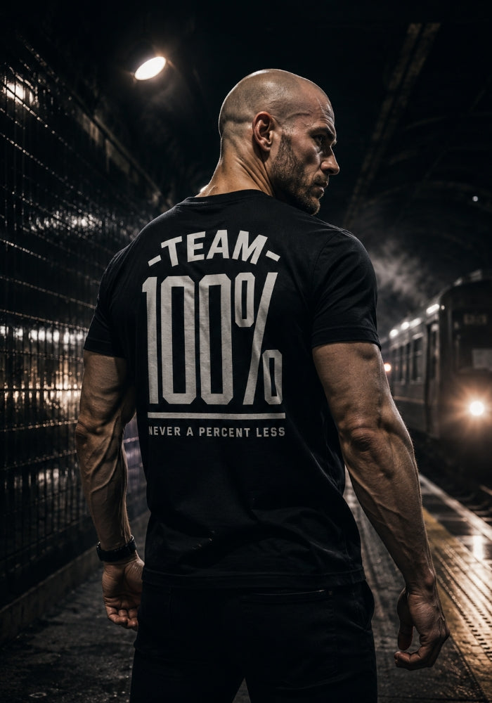 TEAM 100% (Never A Percent Less) Heavyweight T-shirt