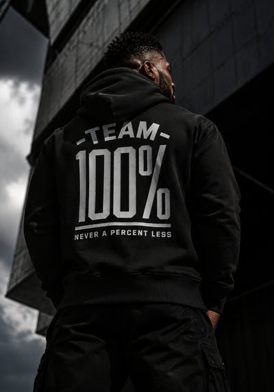 TEAM 100% (Never A Percent Less) Oversized Heavyweight Hoodie