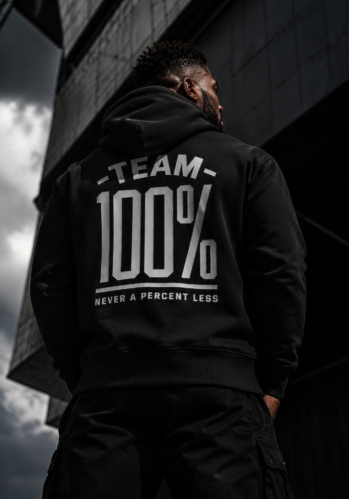 TEAM 100% (Never A Percent Less) Oversized Heavyweight Hoodie