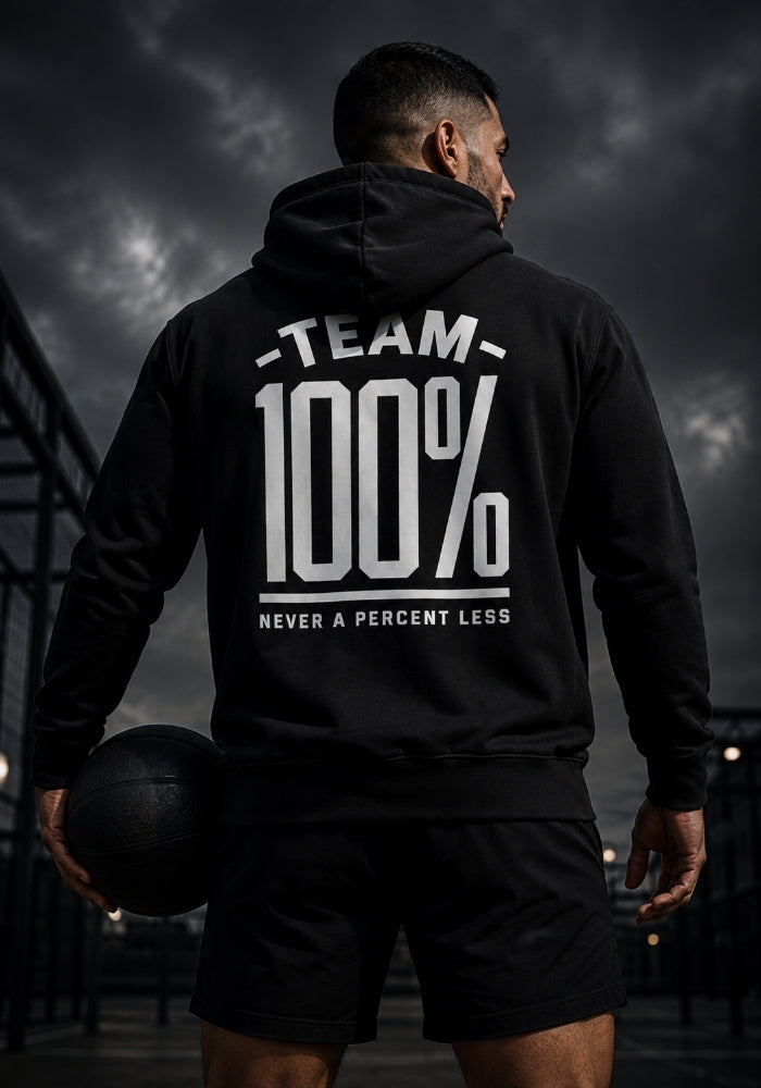 TEAM 100% (Never A Percent Less) Premium Full Zip Hoodie