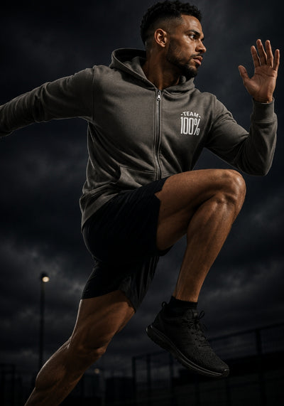 TEAM 100% (Never A Percent Less) Premium Full Zip Hoodie