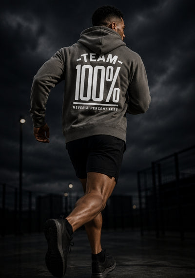 TEAM 100% (Never A Percent Less) Premium Full Zip Hoodie
