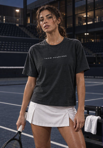 TEAM FEARLESS - #8 - Women's Heavyweight Garment Dye Tee