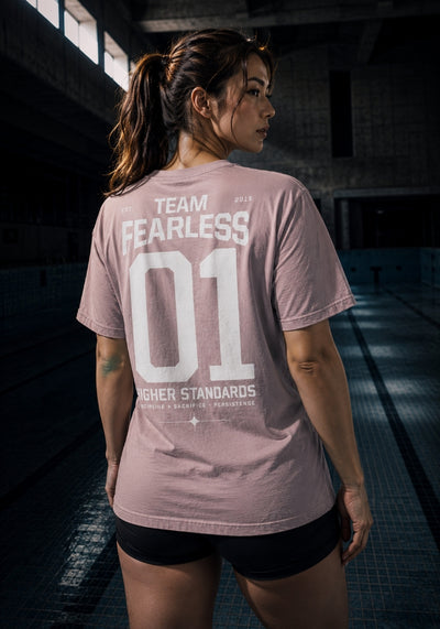 Team Fearless, Higher Standards - Women's Heavyweight Tee
