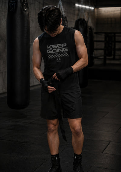 KEEP GOING - Muscle Shirt BLACK