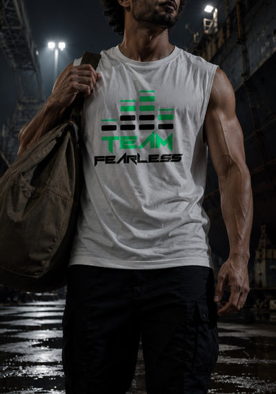 Men's TEAM FEARLESS Muscle Shirt - White