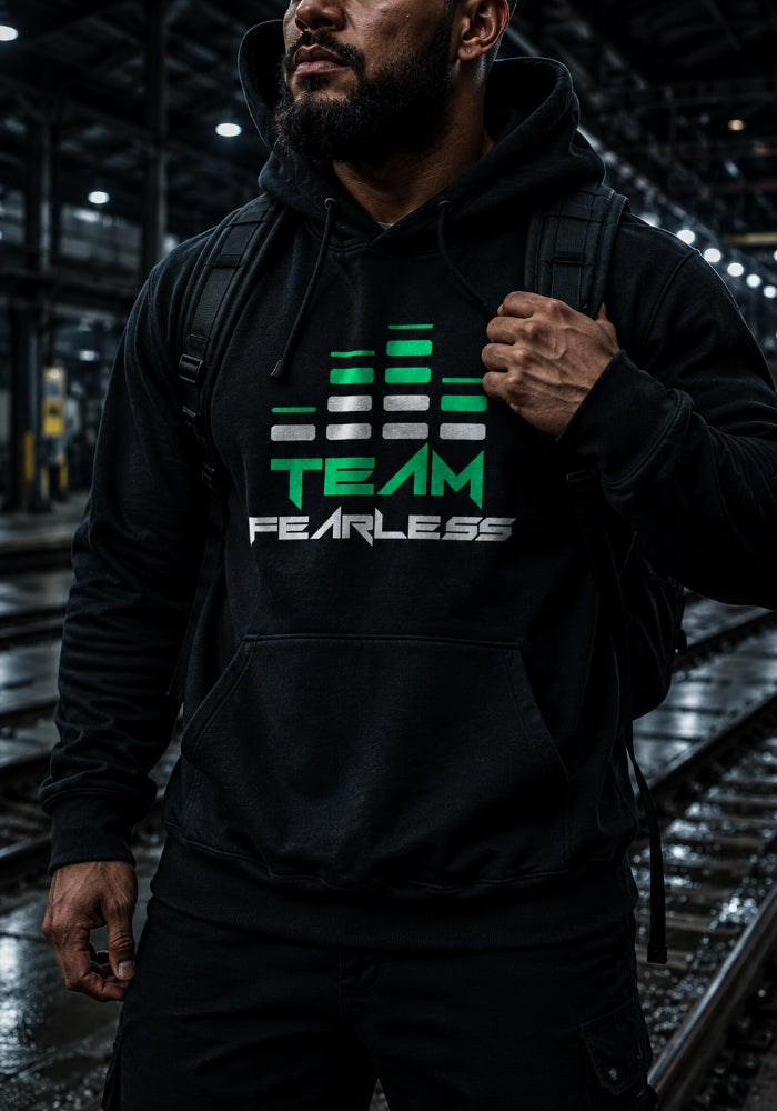 Men's TEAM FEARLESS Logo - Premium Hoodie
