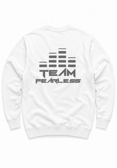 TEAM FEARLESS - Premium Sweatshirt - Grey Print (Front & Back)