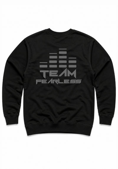 TEAM FEARLESS - Premium Sweatshirt - Grey Print (Front & Back)