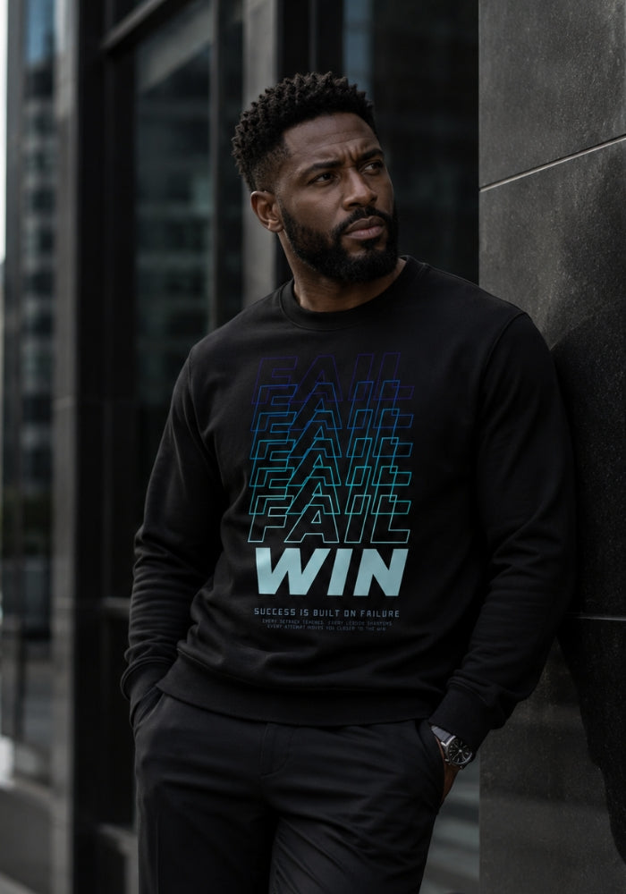 FAIL, FAIL, FAIL, WIN - Mens Premium Sweatshirt