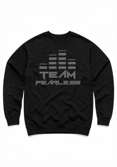 TEAM FEARLESS - Premium Sweatshirt - Grey Print (Front & Back)