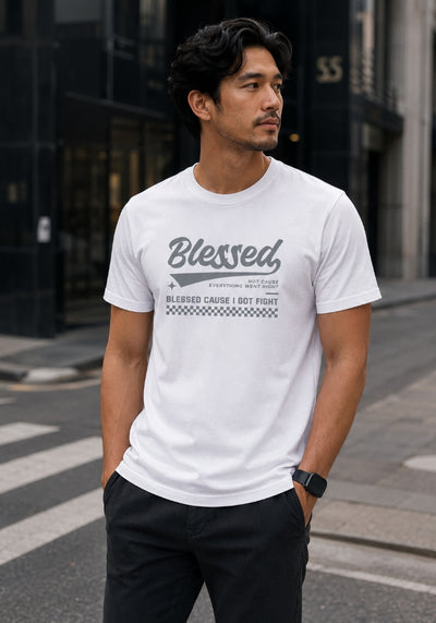Blessed Cause I Got Fight - Men's T-shirt