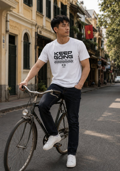 Keep Going - Men's Staple T-shirt - WHITE