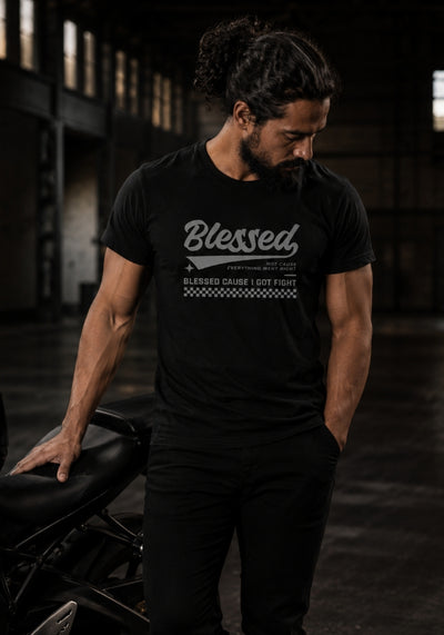 Blessed Cause I Got Fight - Men's T-shirt