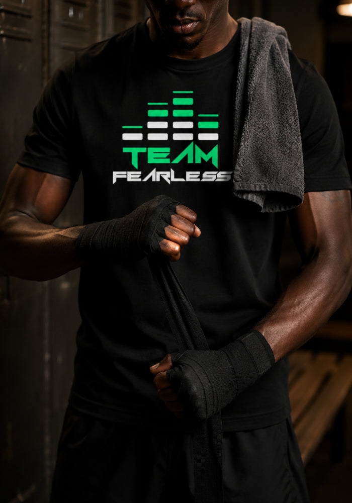 Men's TEAM FEARLESS Logo Print - Staple T-shirt