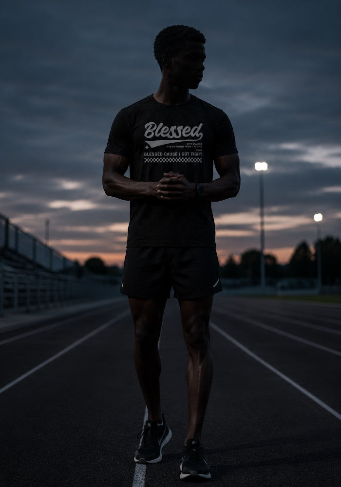 Blessed Cause I Got Fight - Tri Blend Short sleeve t-shirt